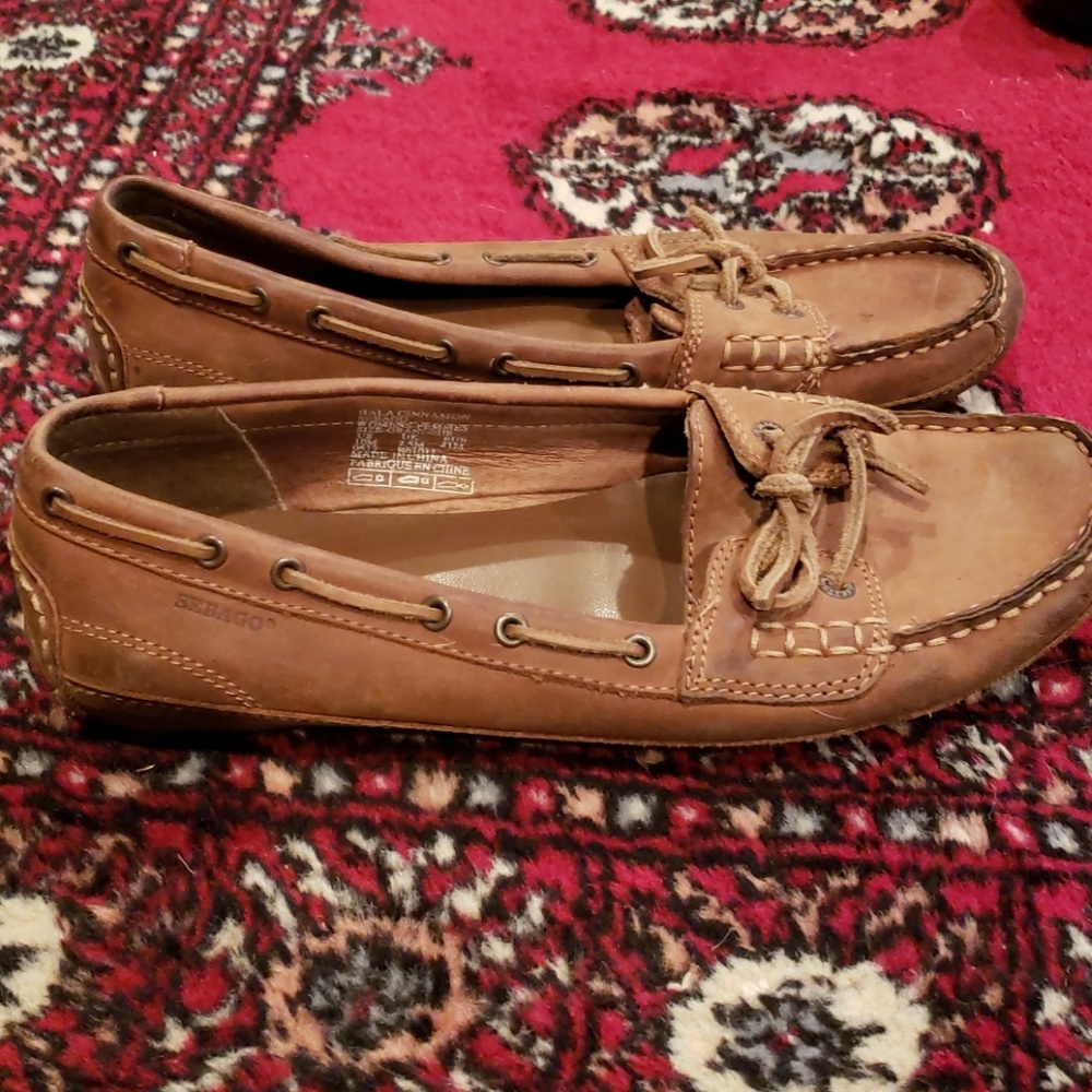 Sebago loafers some wear and tear